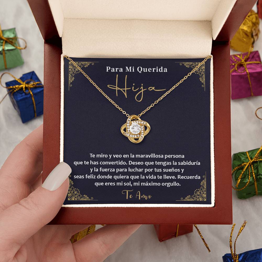 Collar Para Mi Querida Hija – Mensaje de Orgullo y Amor