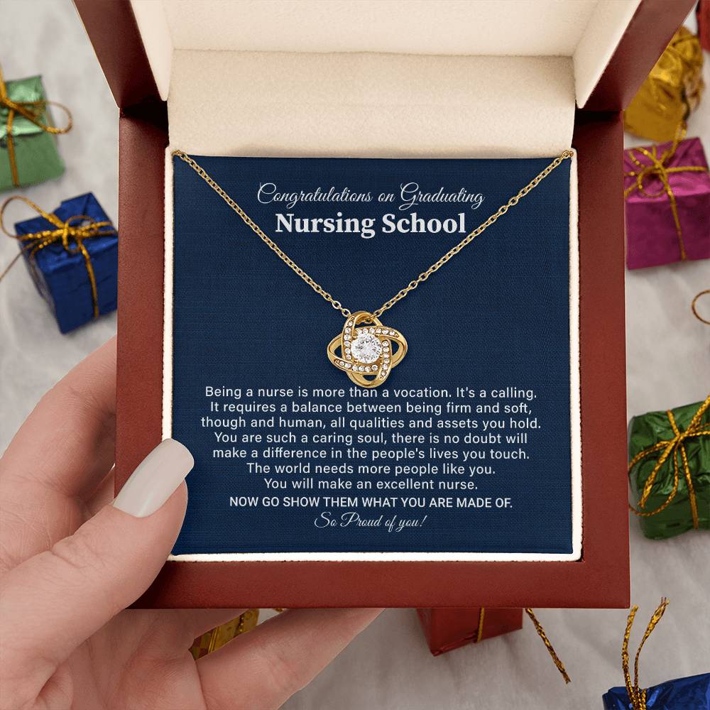 Nursing School Graduation Necklace Gift With Amazing Box