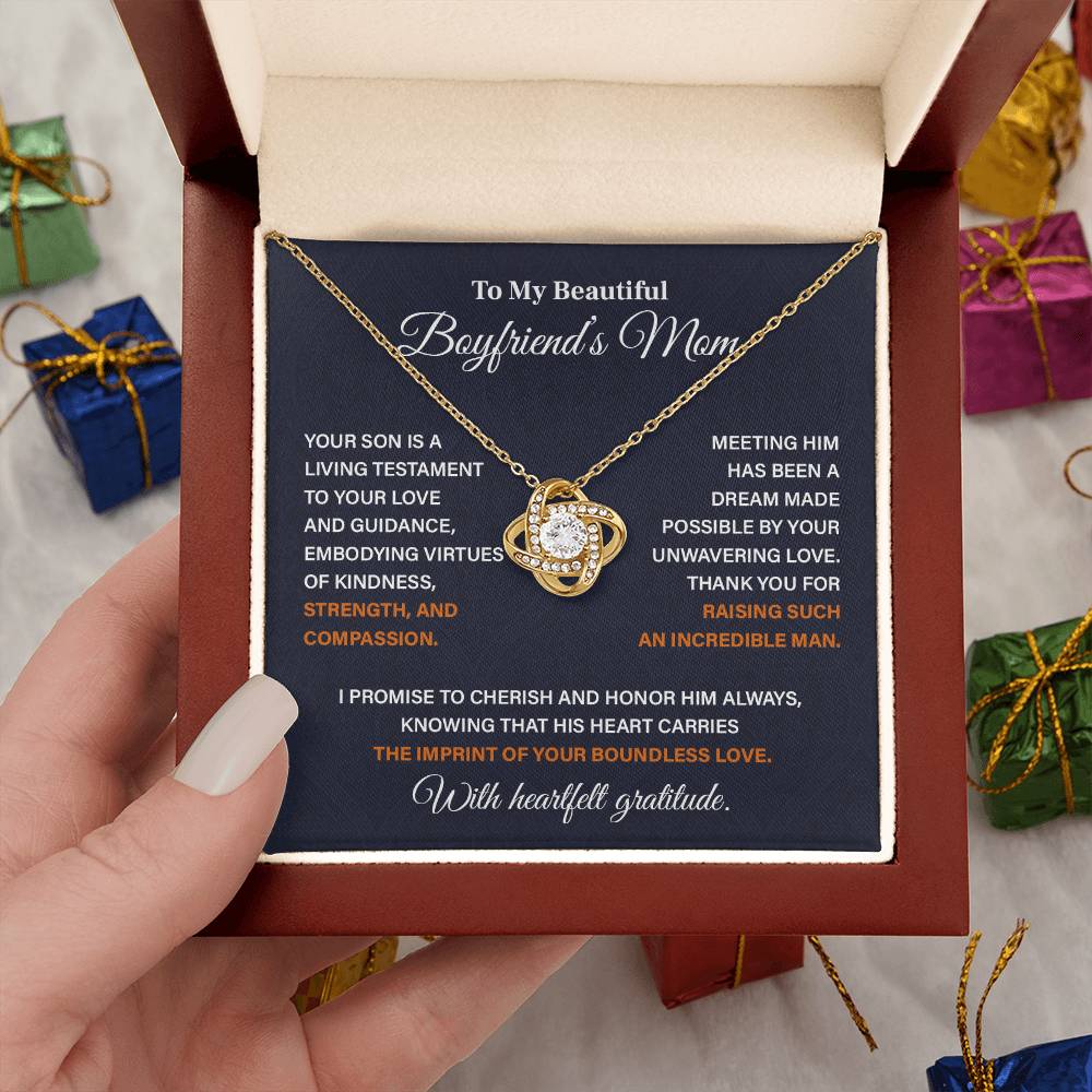 To My Boyfriend’s Amazing Mom Boyfriend’s Mom Necklace Gift Boyfriend’s Mom Tribute Necklace Mother-son Bond Necklace Unique Family Bond Necklace Special Occasion Gift For Boyfriend’s Mom Necklace For Incredible Mom Boyfriend’s Mom Appreciation Gift