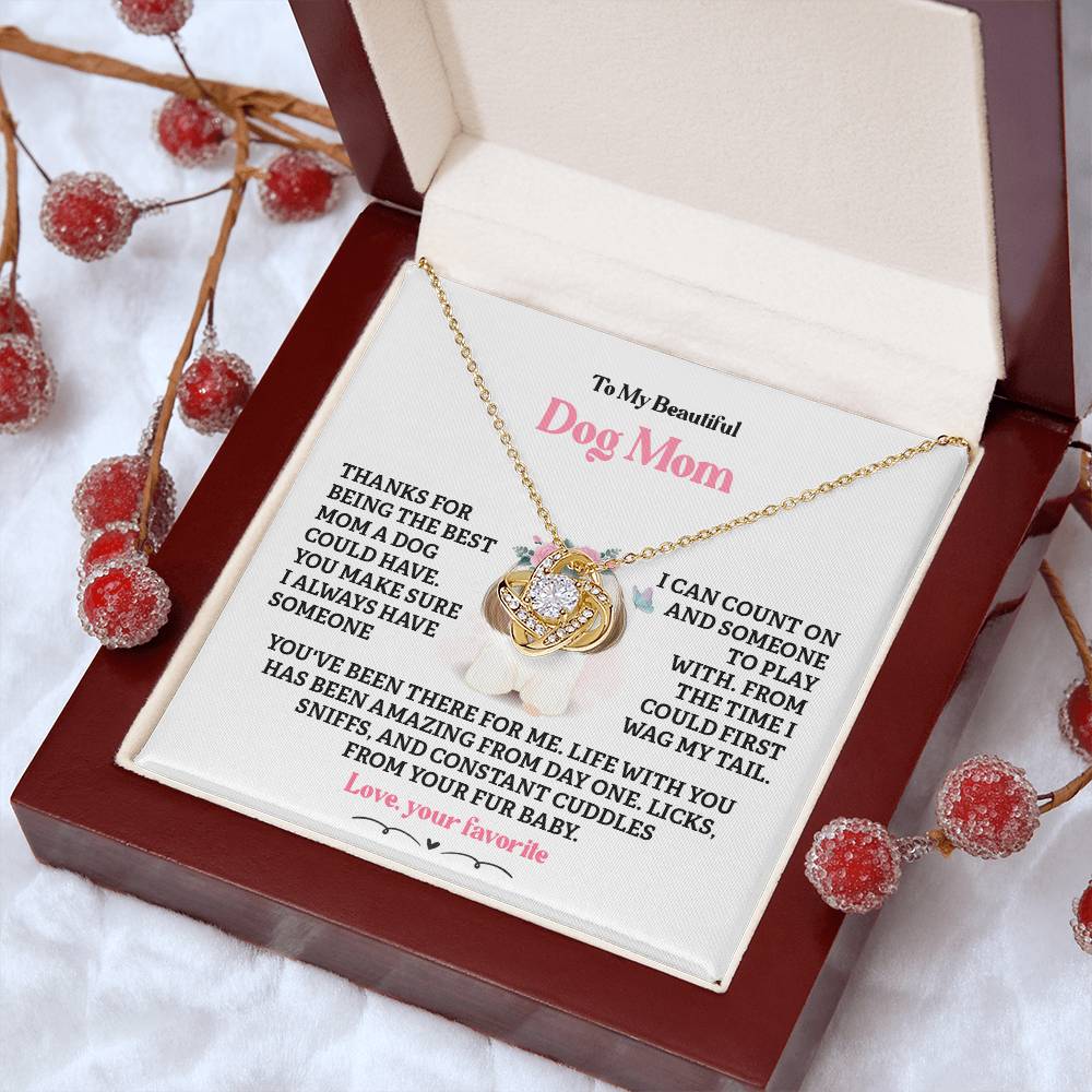 Dog Mom Necklace Gift from Fur Baby – Gift Box