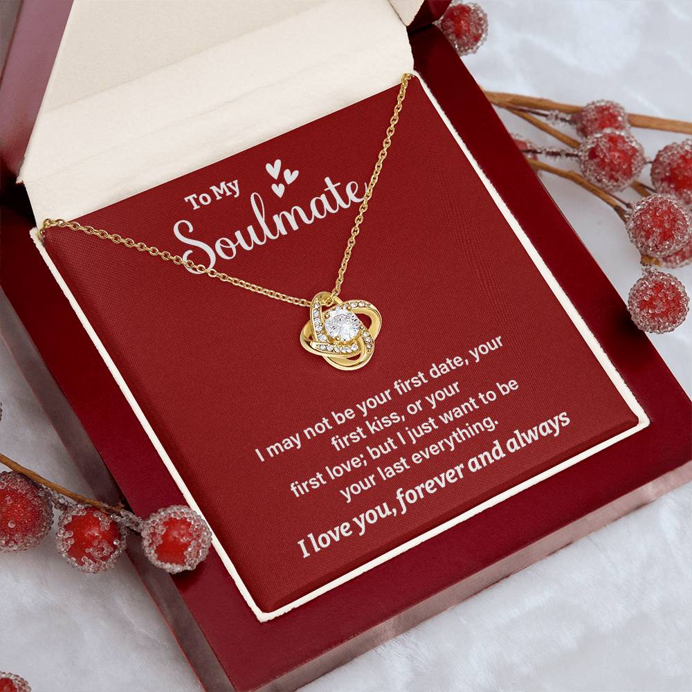 Soulmate Necklace Gift for Her – Romantic Message Box