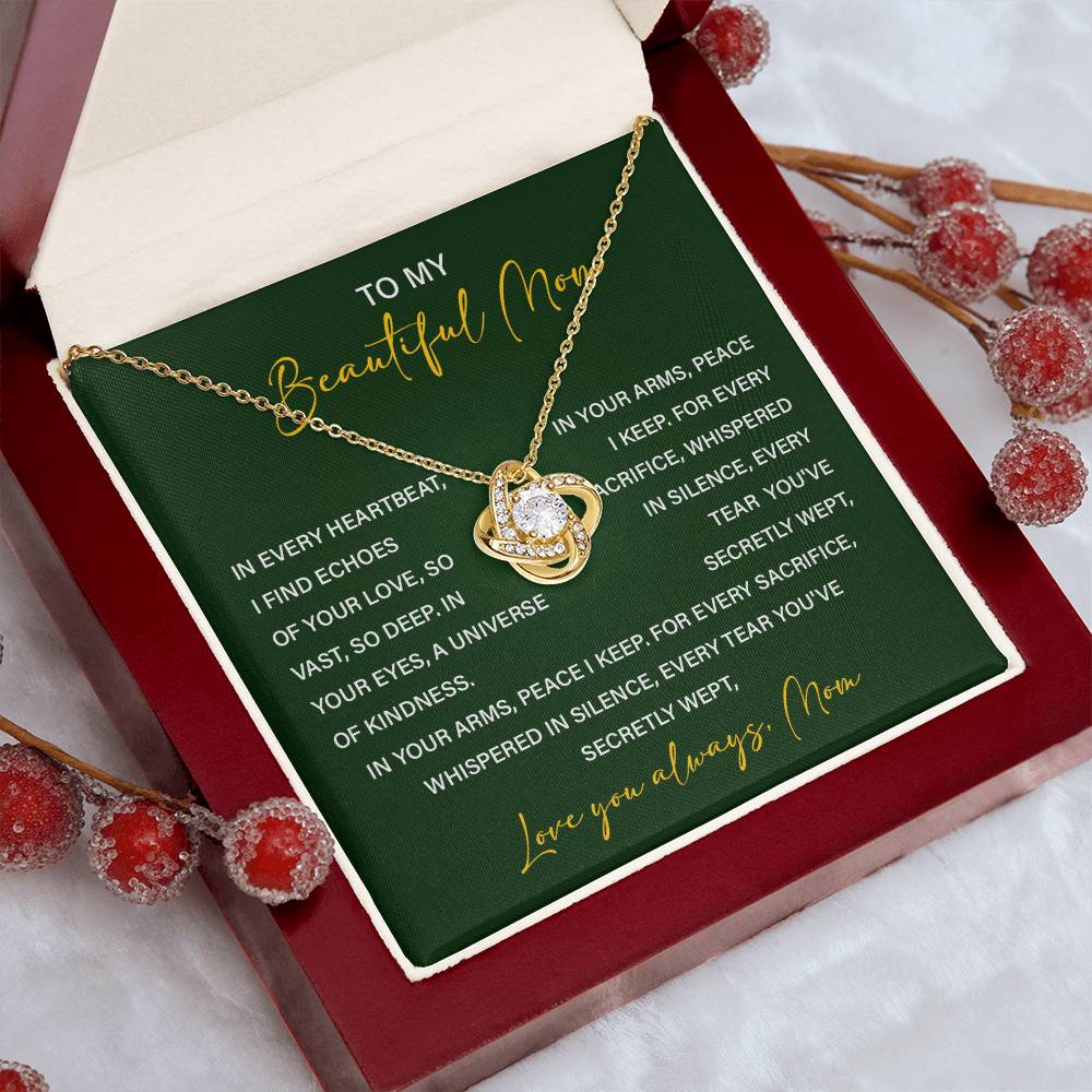 Necklace For Mom From Children With Meaningful Gift Box