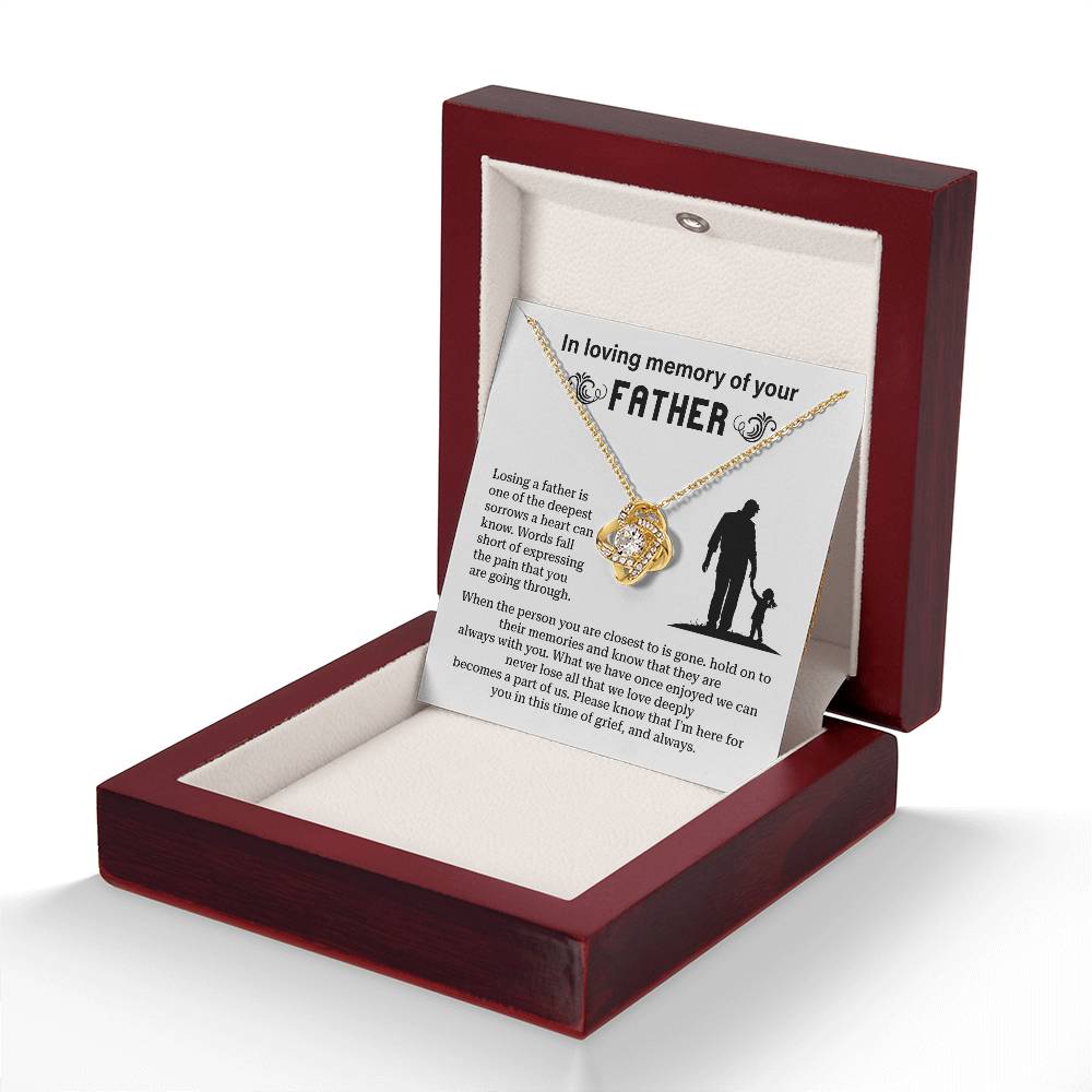 In Loving Memory Of Your Father Memorial Necklace Gift Sentimental Jewelry For Loss Of Father Emotional Keepsake For Remembrance Jewelry Gift For Memorial Special Gift For Grieving Family Unique Gift For Remembrance Emotional Connection Necklace