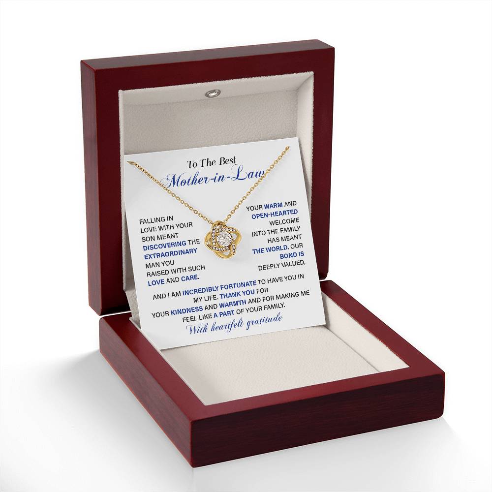 Extraordinary Necklace Gift for Mother-in-Law from Bride with Note