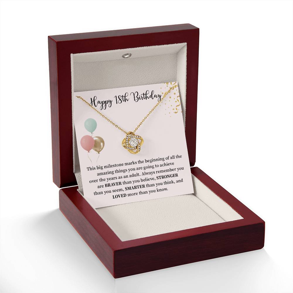 18th Birthday Necklace Gift for Her – Milestone Keepsake Jewelry