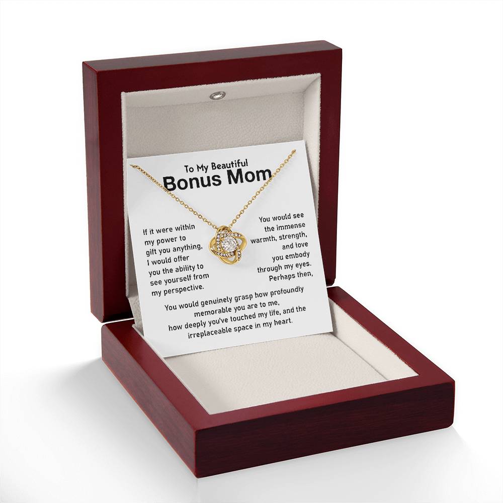 Bonus Mom Jewelry Gift With Emotional Message Card