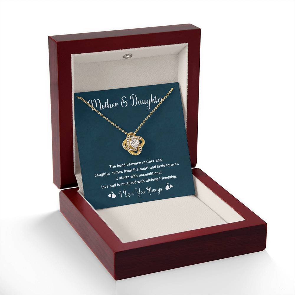 Mother and Daughter Necklace Gift – Bond of Love & Friendship