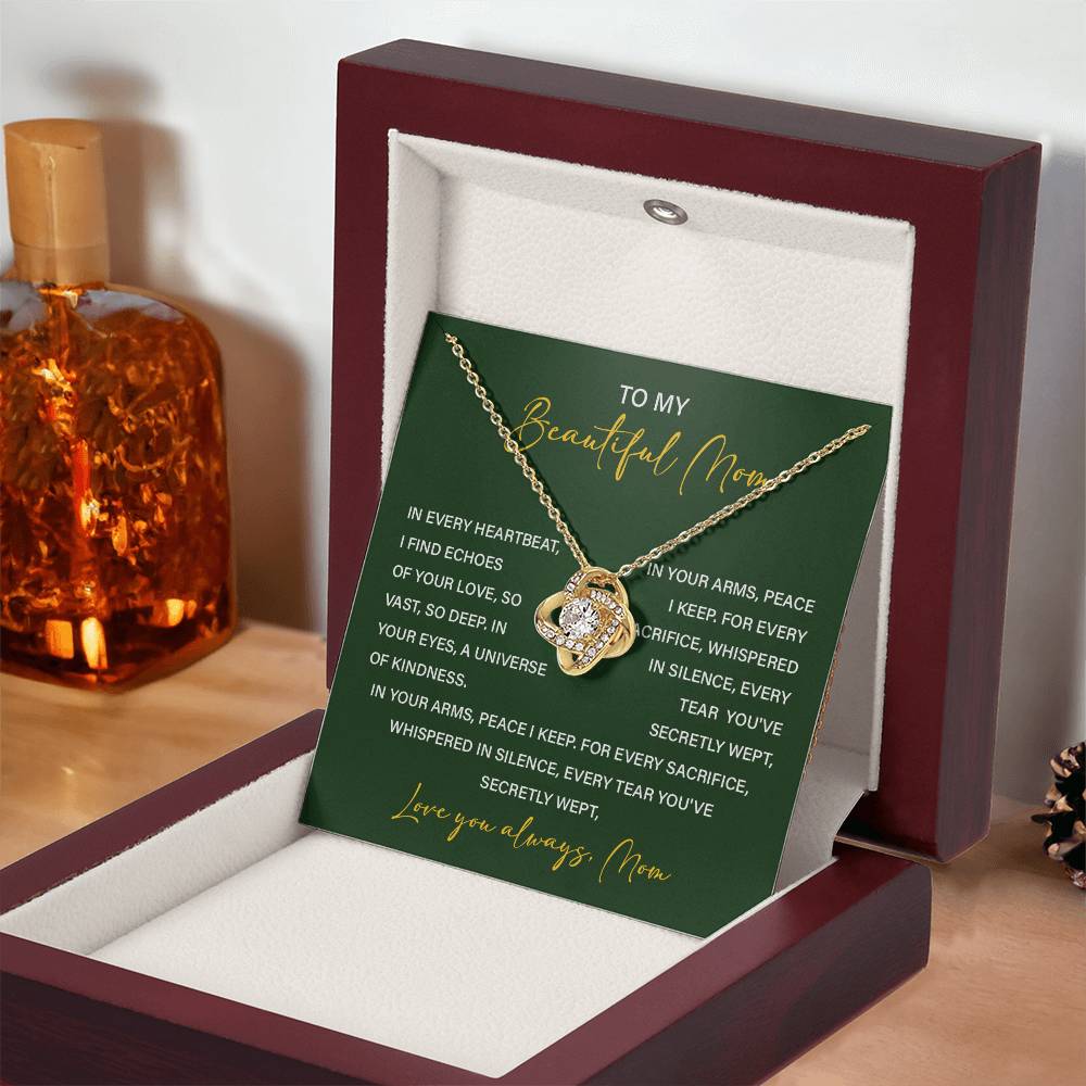 Necklace For Mom From Children With Meaningful Gift Box