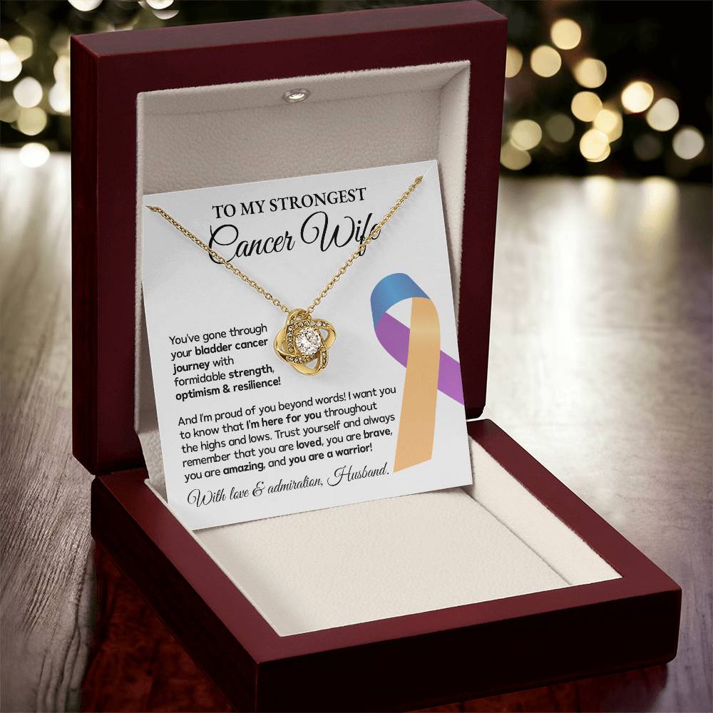 Bladder Cancer Wife Gift from Husband – Message Card