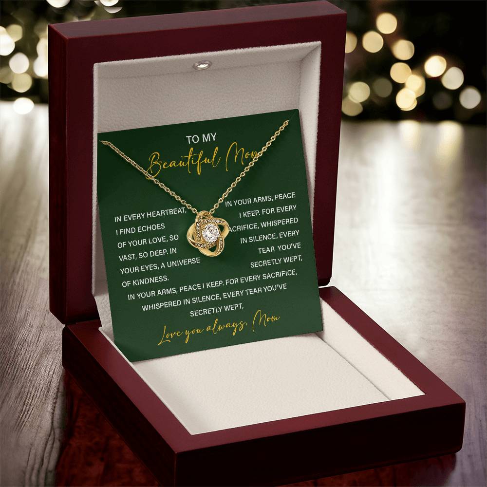 Necklace For Mom From Children With Meaningful Gift Box