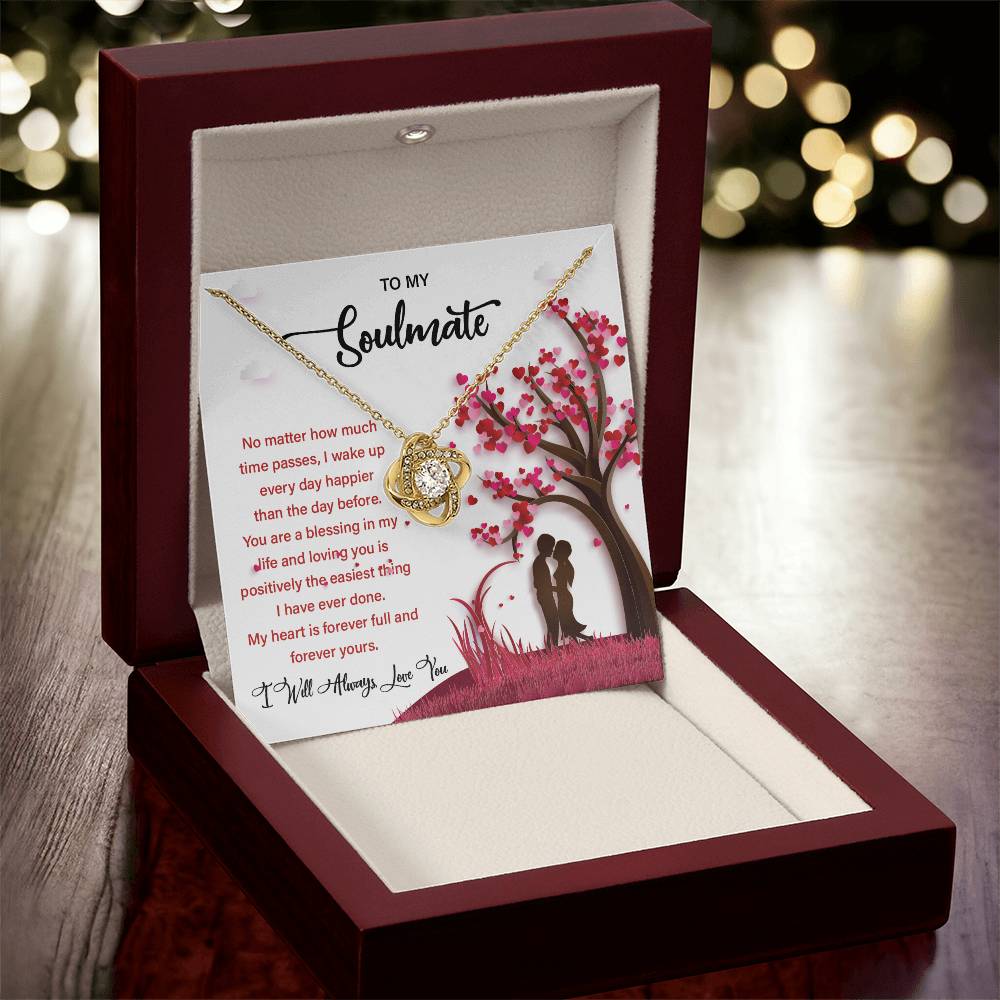 Soulmate Gift Necklace for Her – Message Card Box