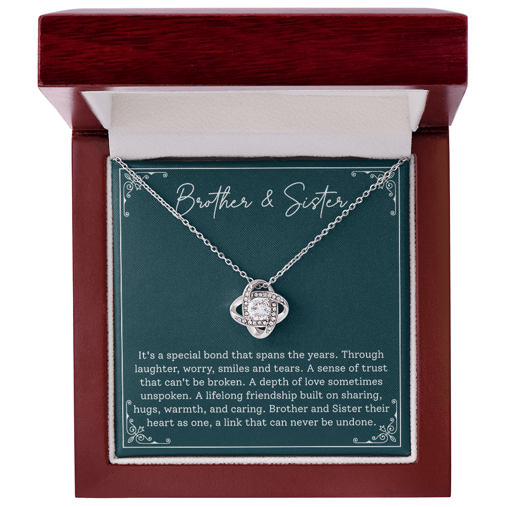 Brother & Sister - Heartfelt Gift, Emotional Keepsake Celebrating Lifelong Bond, Unbreakable Love And Friendship Token