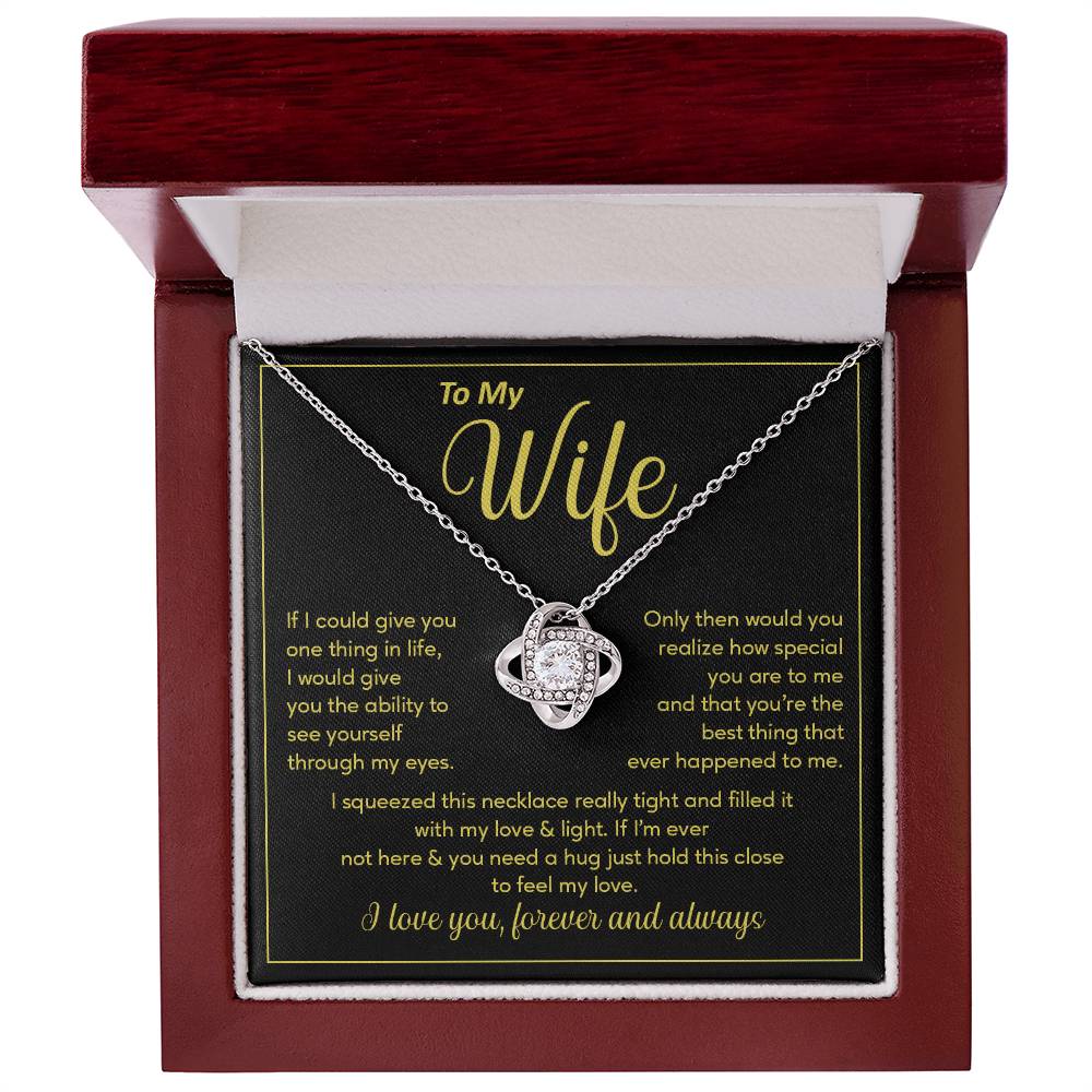 Wife Necklace Gift – See Yourself Through My Eyes