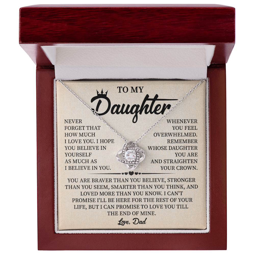 Gift for Daughter From Dad With Message Insert