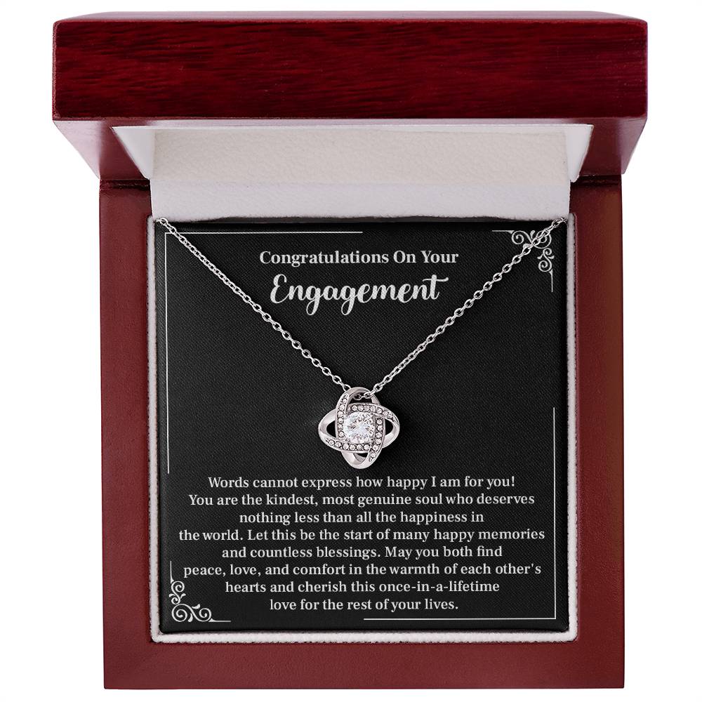 Engagement Gift Necklace – Sentimental Jewelry with Message Card