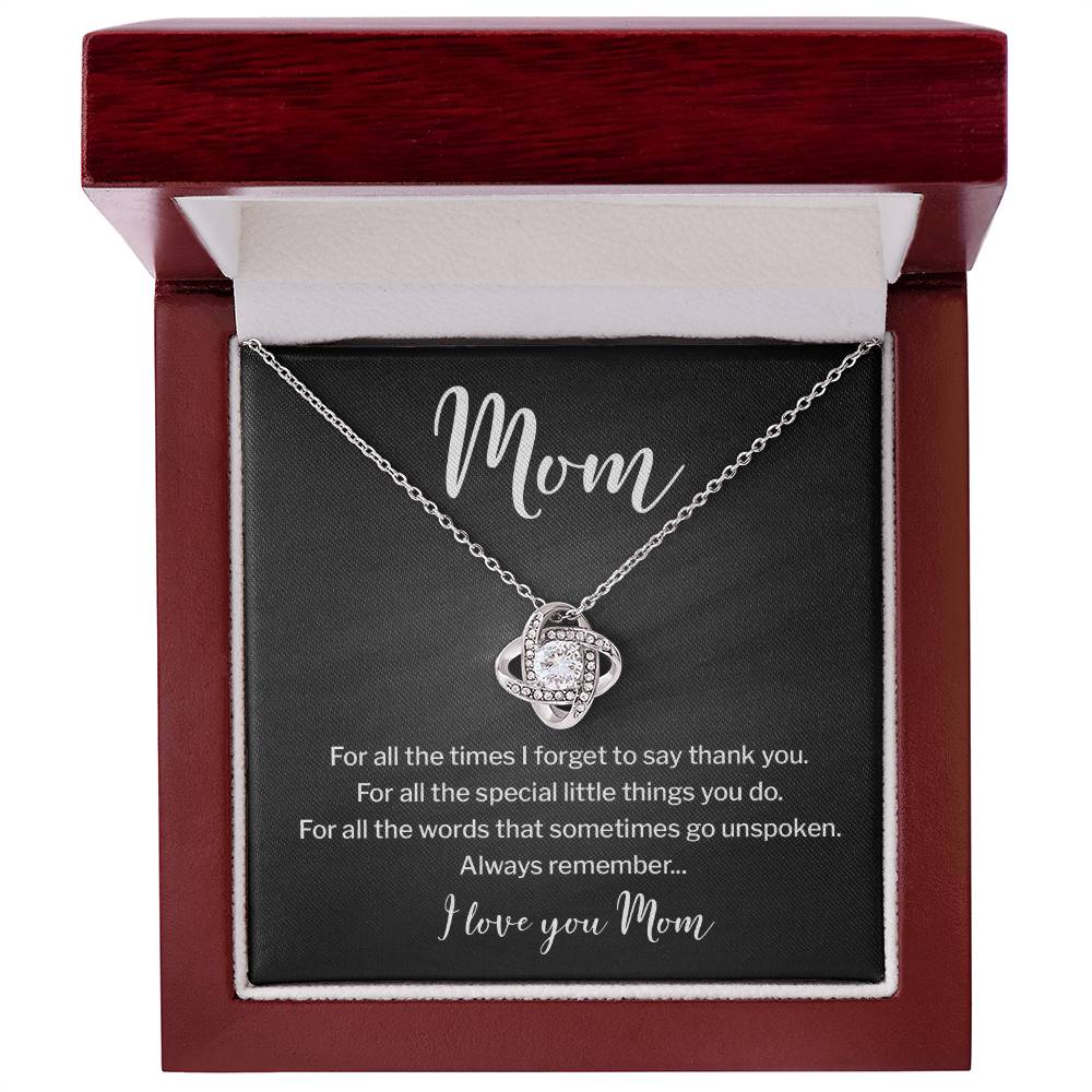 Necklace for Mom With Heartfelt Message & Elegant Box