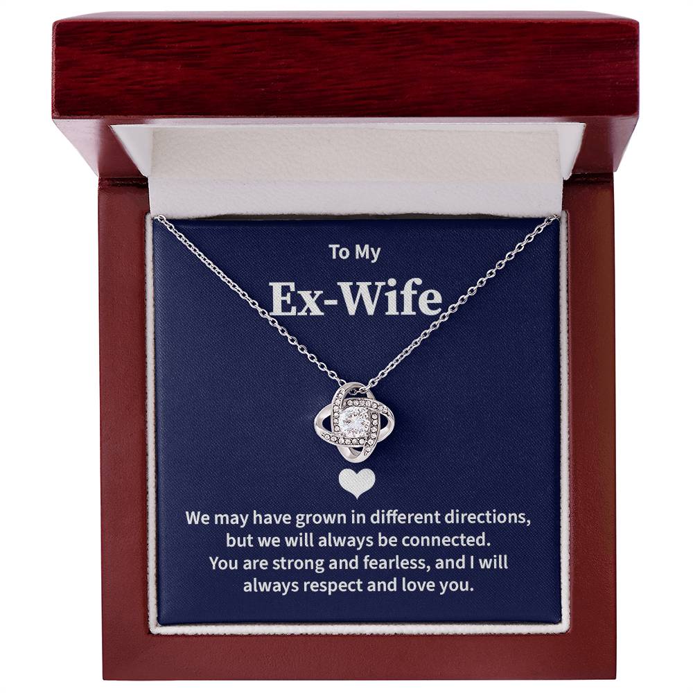 Ex-Wife Necklace Gift from Ex-Husband with Card