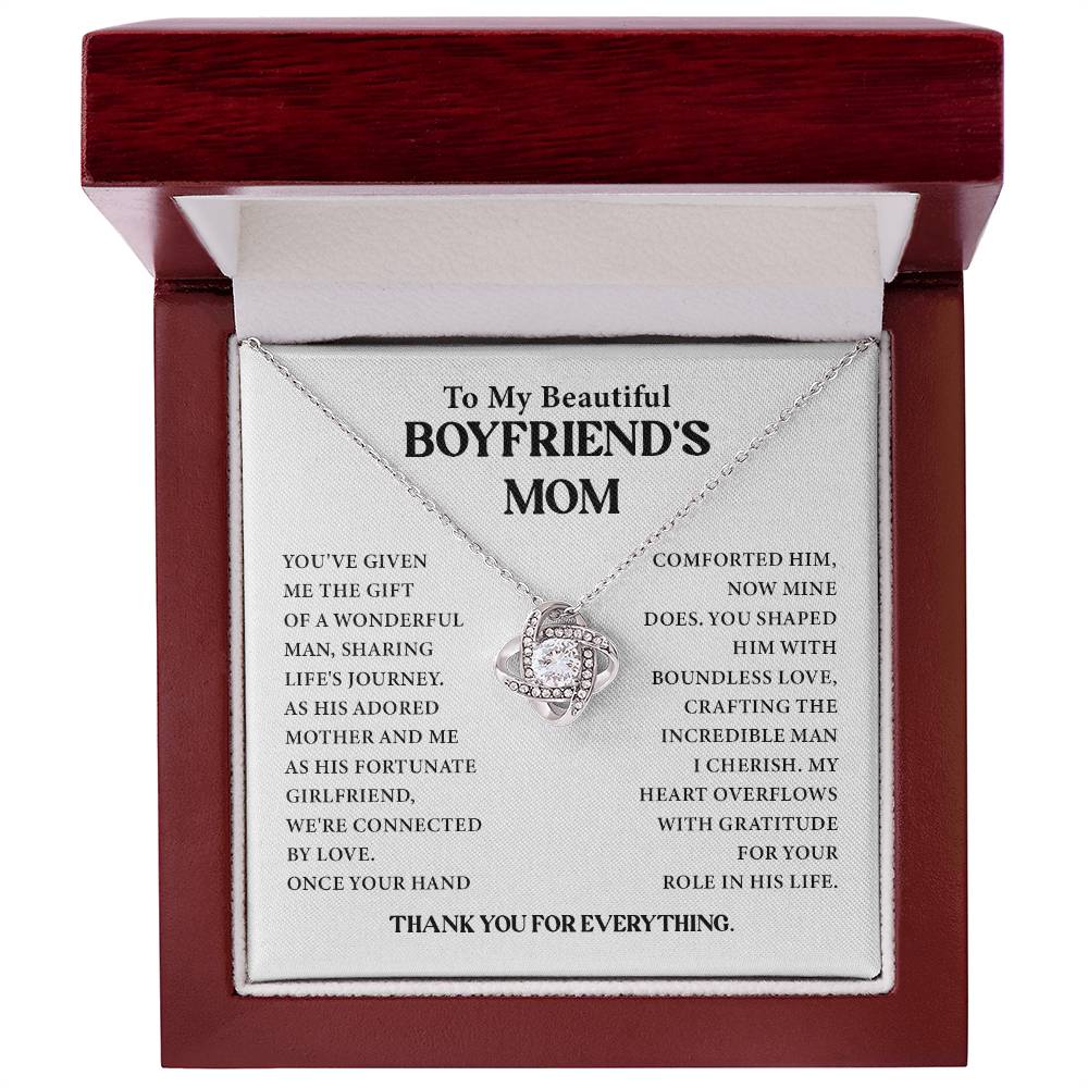 To My Beautiful Boyfriend's Mom Beautiful Boyfriend’s Mom Necklace Gift Necklace From Girlfriend To Boyfriend’s Mom Thoughtful Gift For Boyfriend’s Mom Unique Gift For Boyfriend’s Mom Meaningful Gift For Boyfriend’s Mom