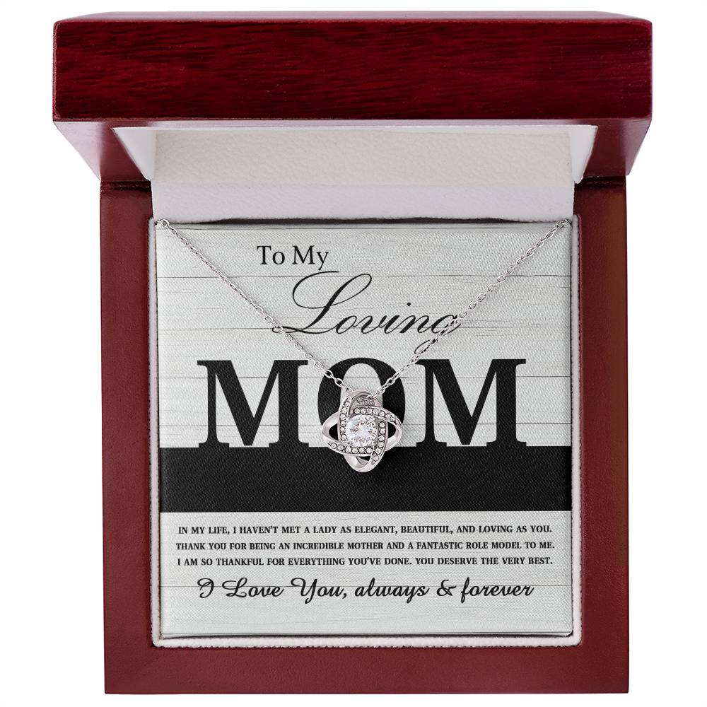 Mom Necklace Gift with Message Card – Love That Protects Always