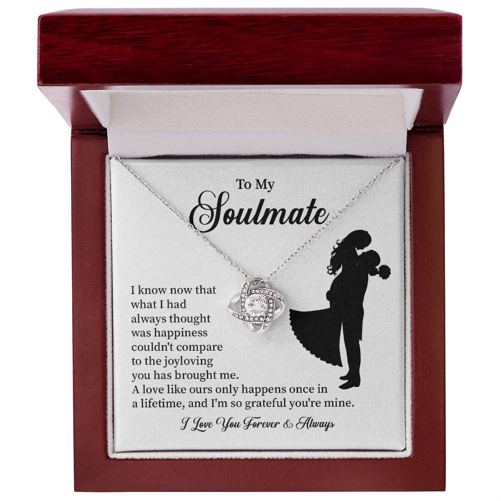 Soulmate Necklace – Gift for Wife or Girlfriend with Romantic Message
