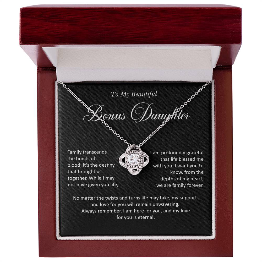 Bonus Daughter Necklace Gift with Eternal Love Message