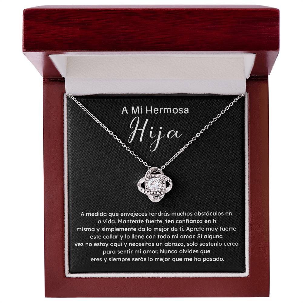 Collar Para Mi Hija – Mensaje de Fortaleza y Amor de Mamá