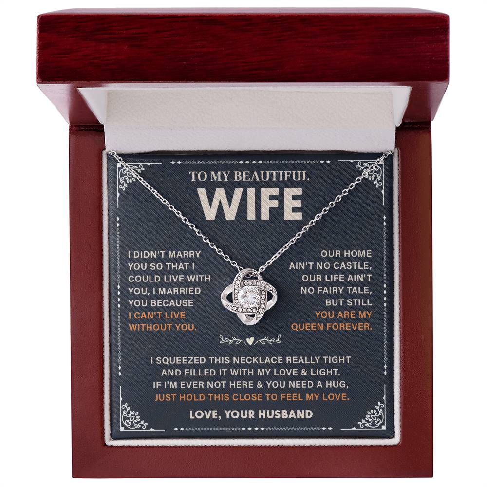 Wife Necklace Gift – Love Message from Husband