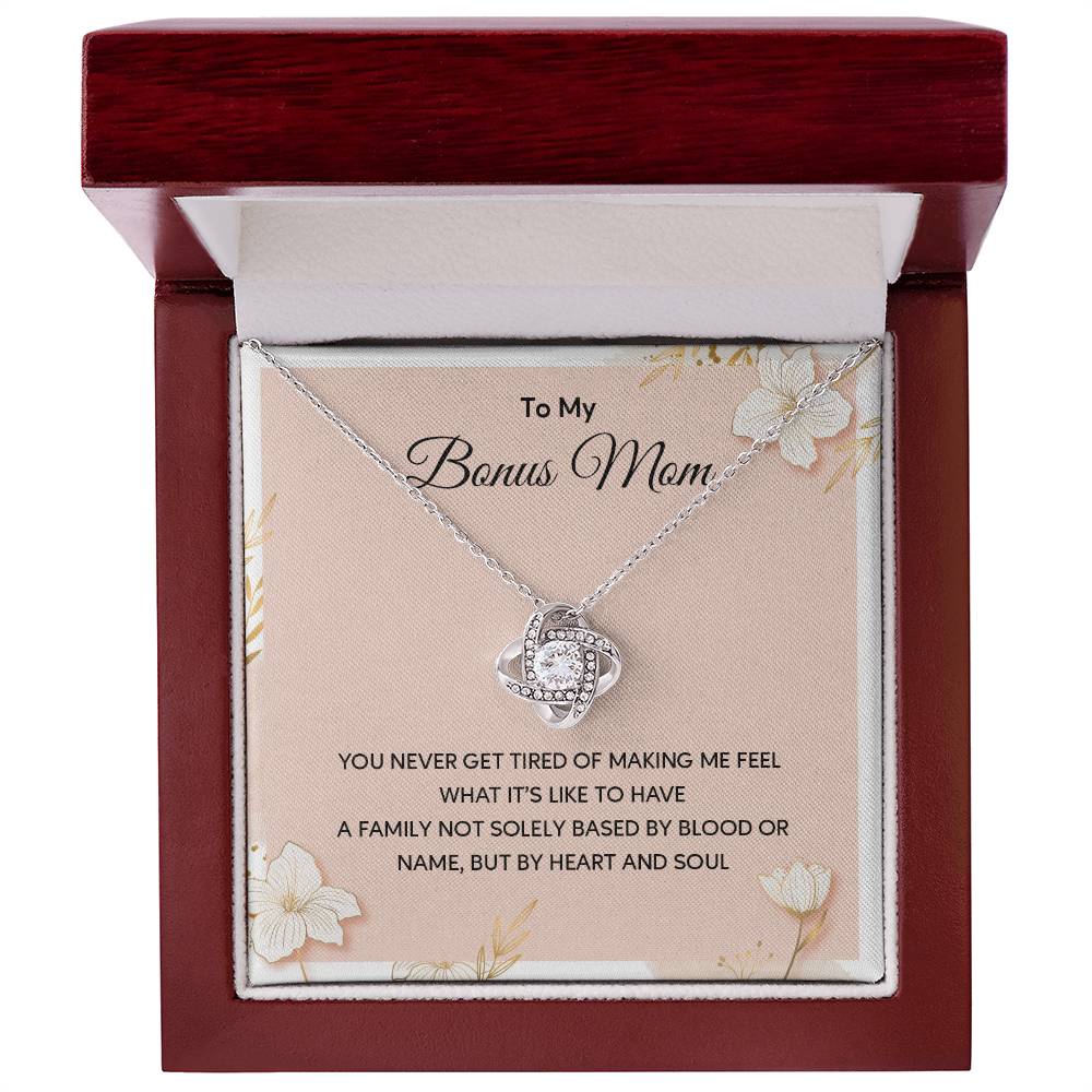 Bonus Mom Necklace Gift With Message Card
