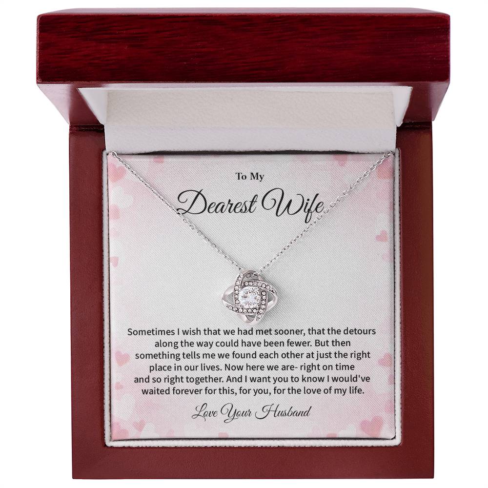 Dearest Wife Necklace from Husband – Romantic Jewelry Gift Box