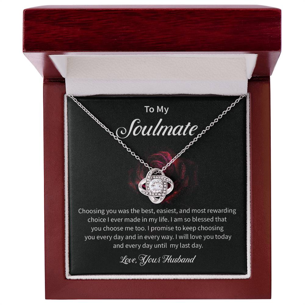 Husband to Soulmate Gift for Wife – Love Message Card