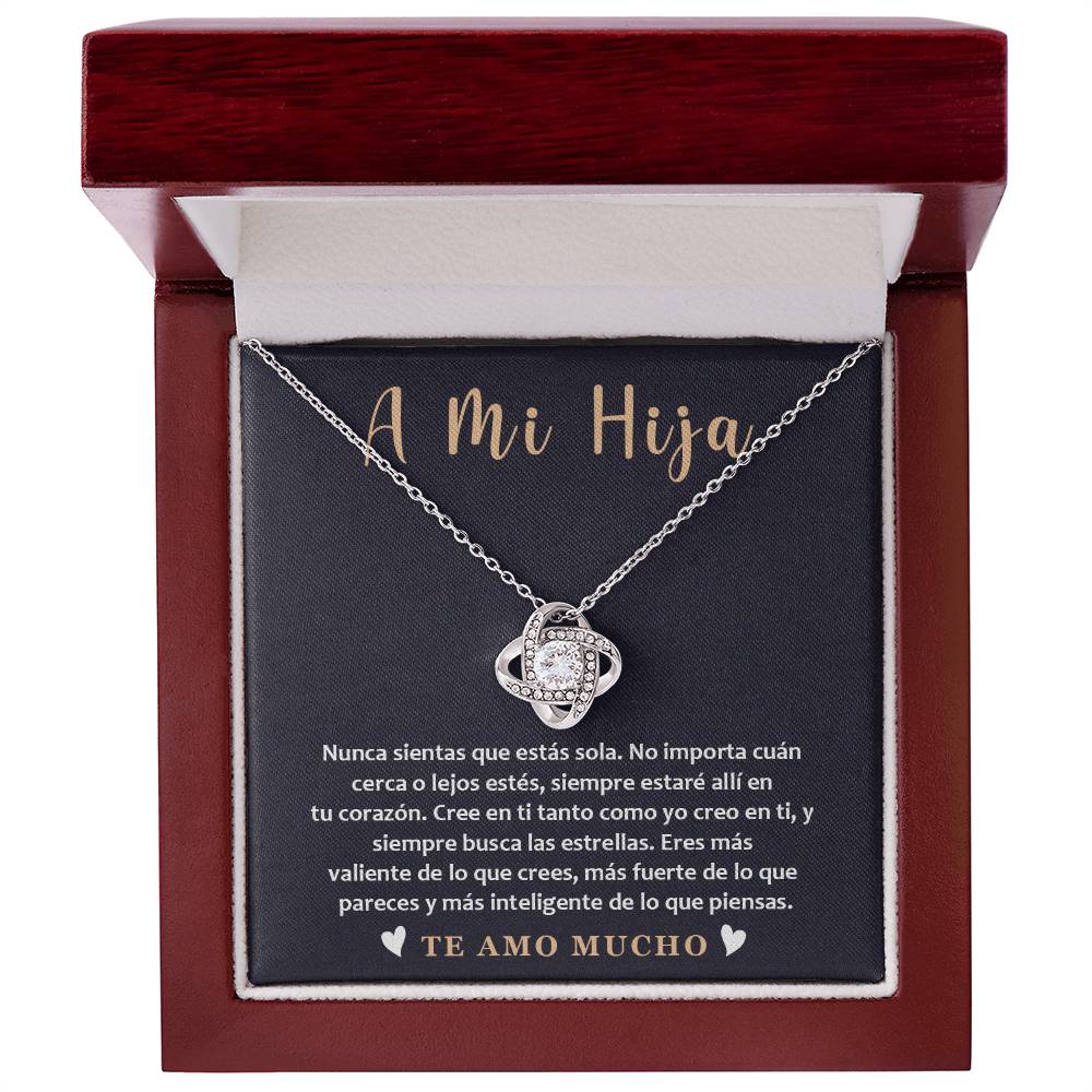Collar A Mi Hija – Regalo con Mensaje de Amor y Motivación