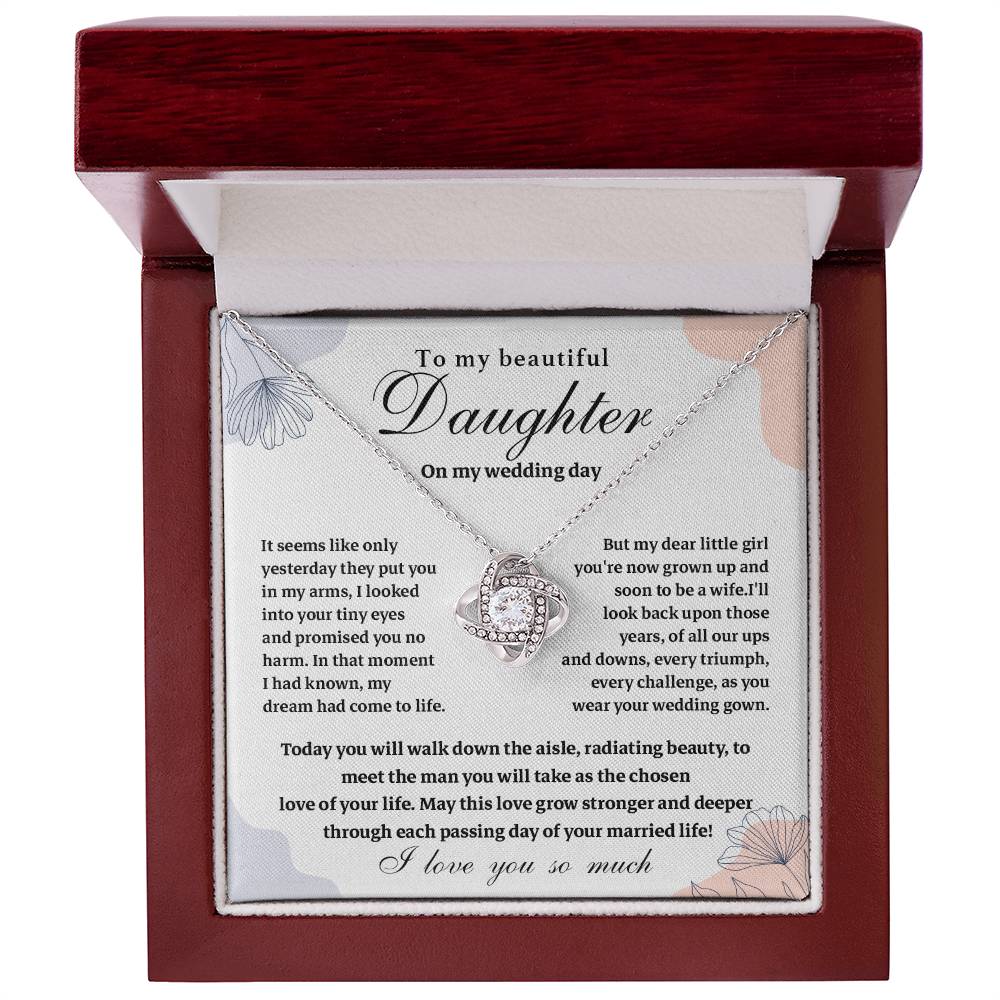 Wedding Gift for Daughter – Message Card Jewelry