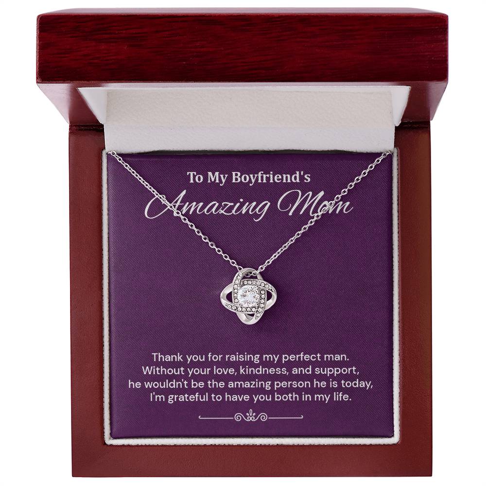Boyfriend’s Mom Necklace Gift Thank You Card Box