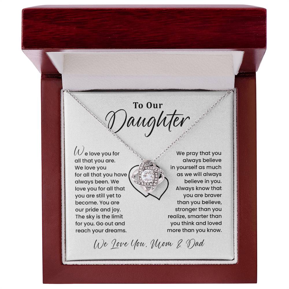 To Our Daughter Necklace Gift – Heartfelt Keepsake from Parents