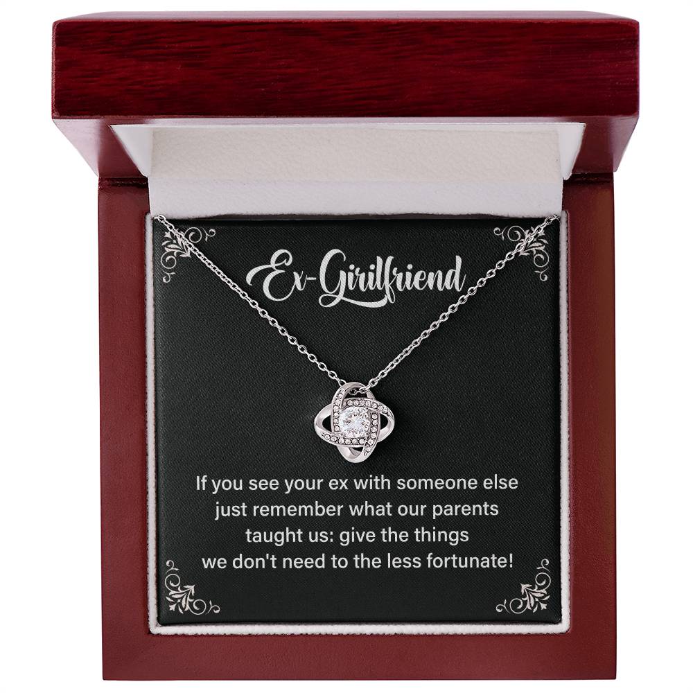 Funny Necklace Gift for Ex-Girlfriend with Card Box