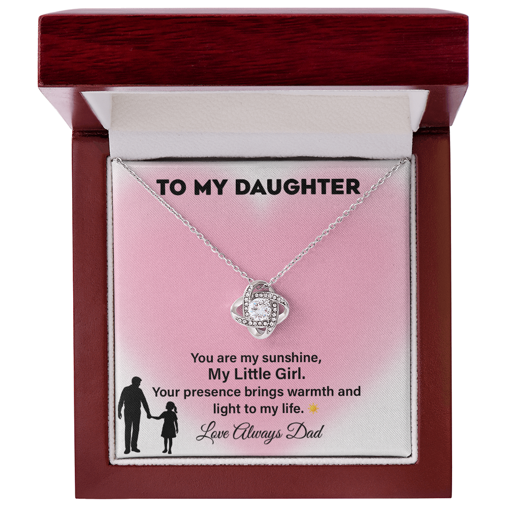 To My Daughter Necklace Sunshine Gift from Dad