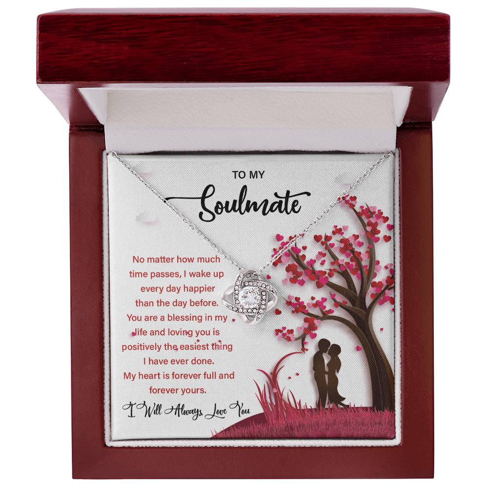 Soulmate Gift Necklace for Her – Message Card Box