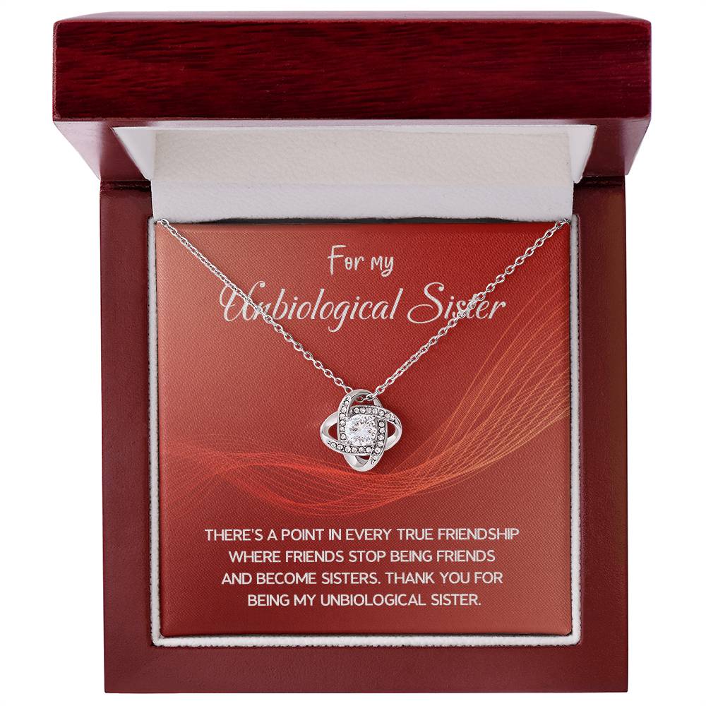 Best Friend Necklace Gift – For My Unbiological Sister