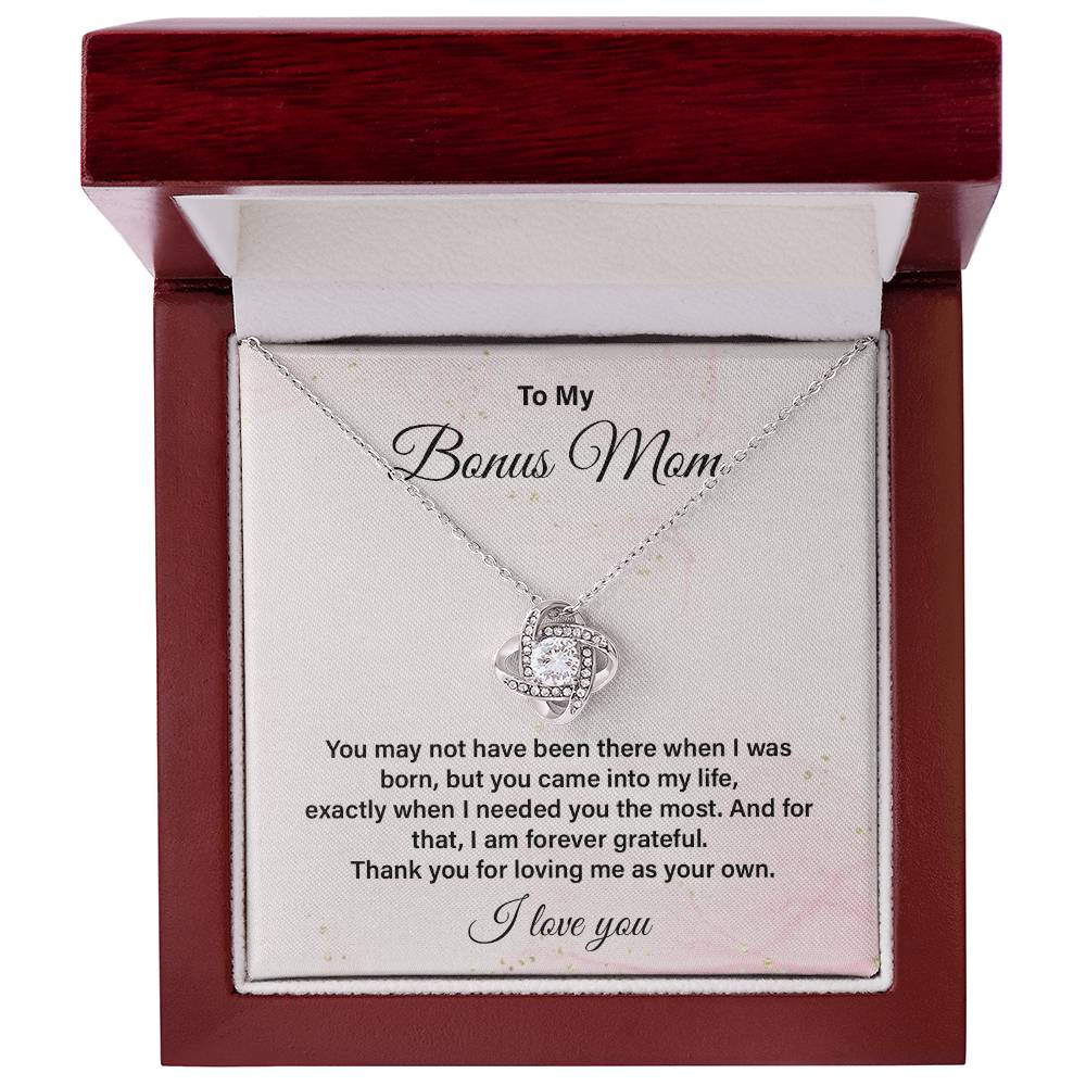 Bonus Mom Necklace Gift from Stepchild with Message