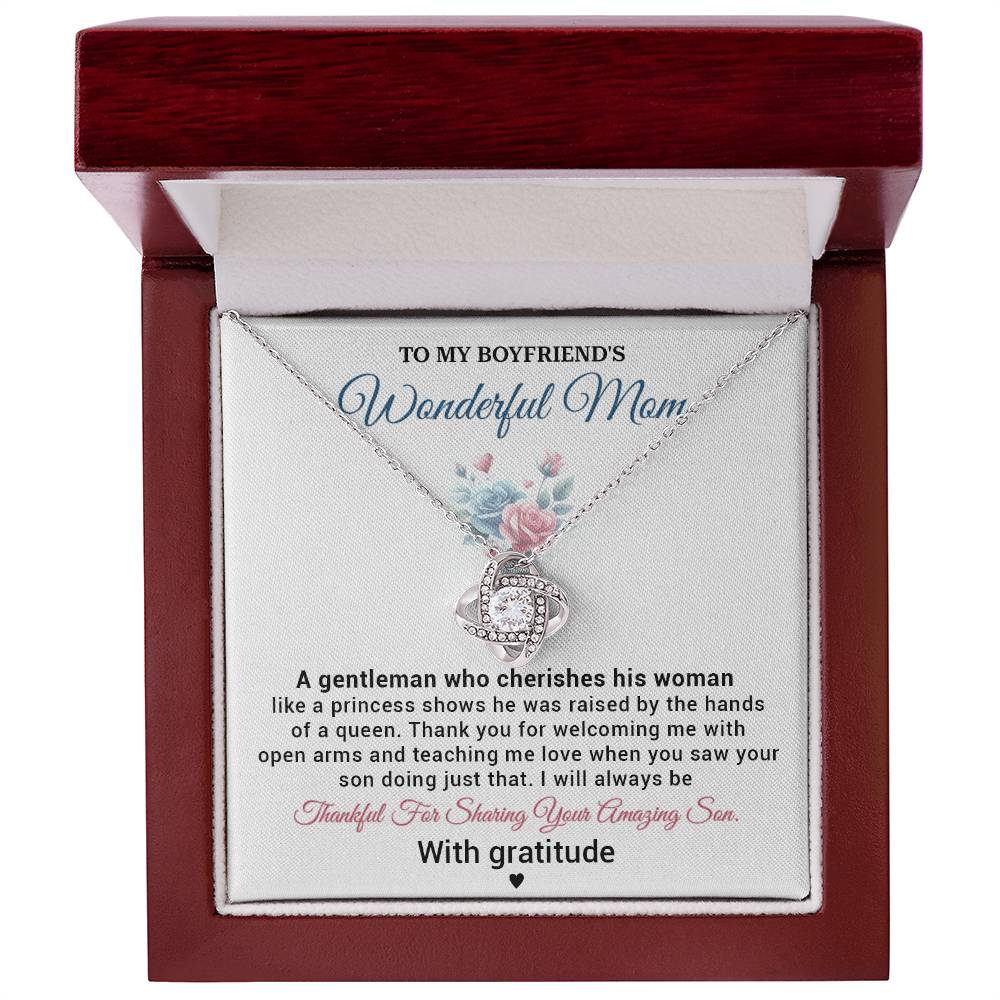 Boyfriend’s Mom Gift from Girlfriend – Appreciation Jewelry for Future Mother-in-Law