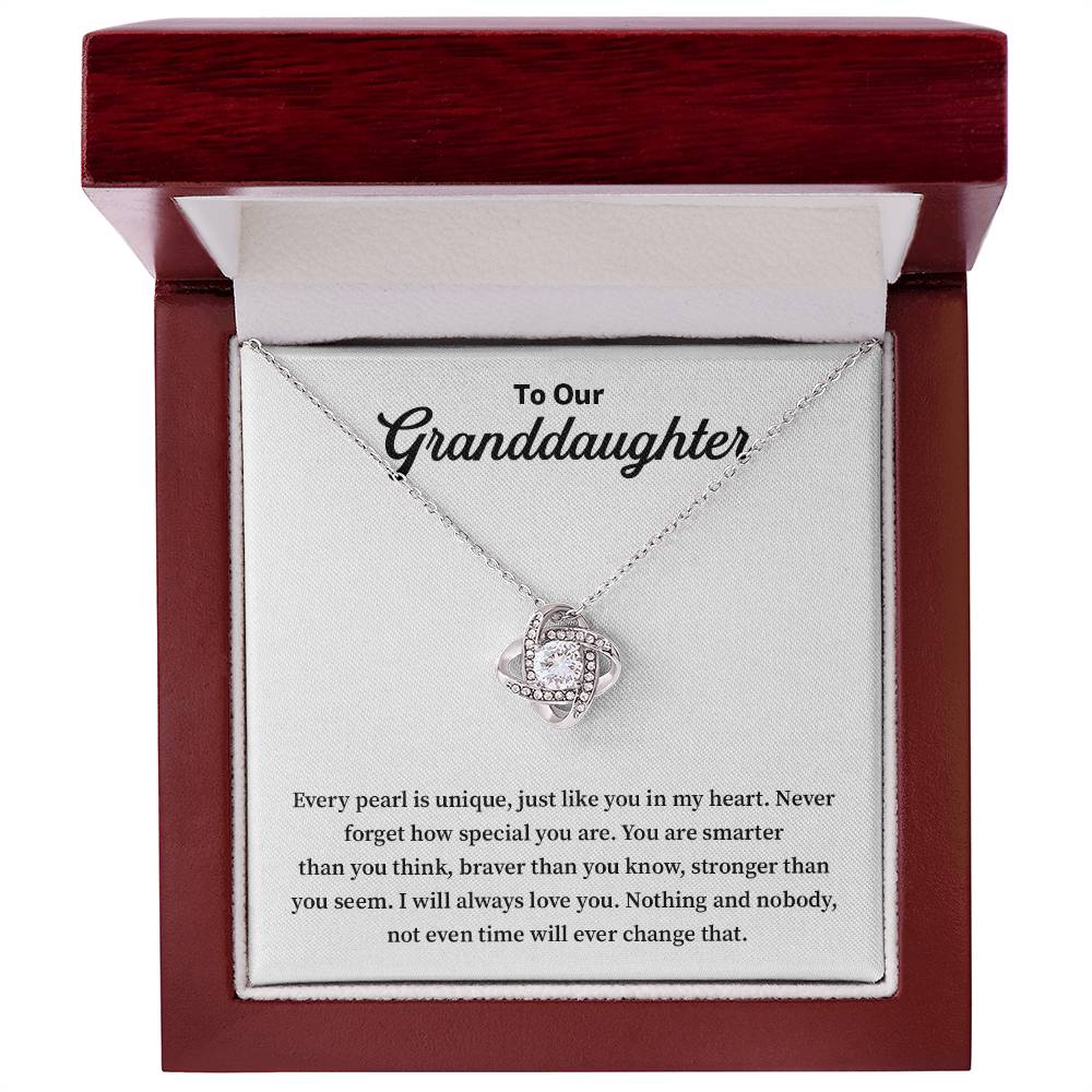 Granddaughter Necklace Gift – Unique & Loved Message from Family