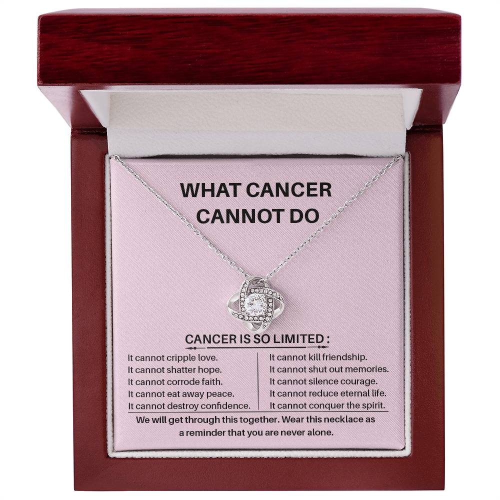 What Cancer Cannot Do Cancer Awareness Necklace Strength And Resilience Necklace Love And Hope Necklace Supportive Gift For Cancer Fighters Empowerment Jewelry For Survivors Necklace For Uplifting Spirits Breast Cancer Necklace For Soulmate