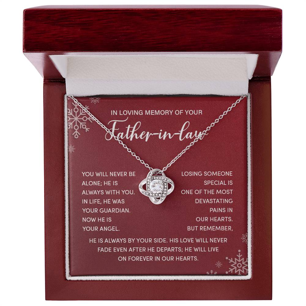 Christmas Memorial Necklace for Father-in-Law