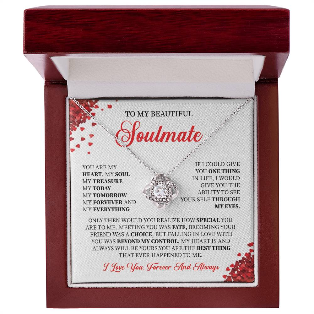 Soulmate Necklace Gift for Her with Gift Box