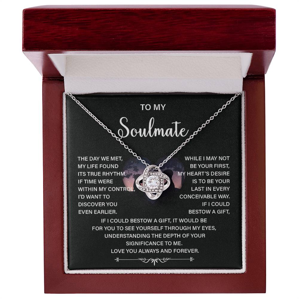 Soulmate Necklace Gift – Love You Always & Forever
