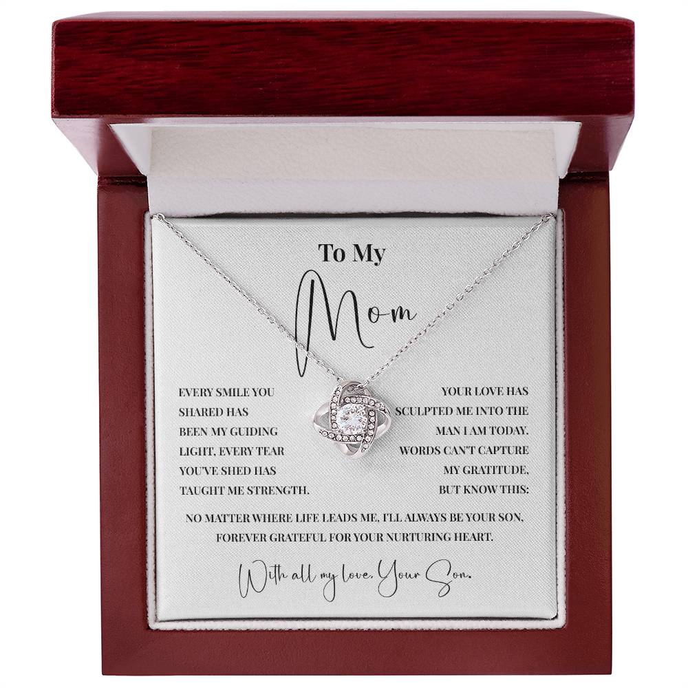 Meaningful Necklace for Mom from Son with Message Card