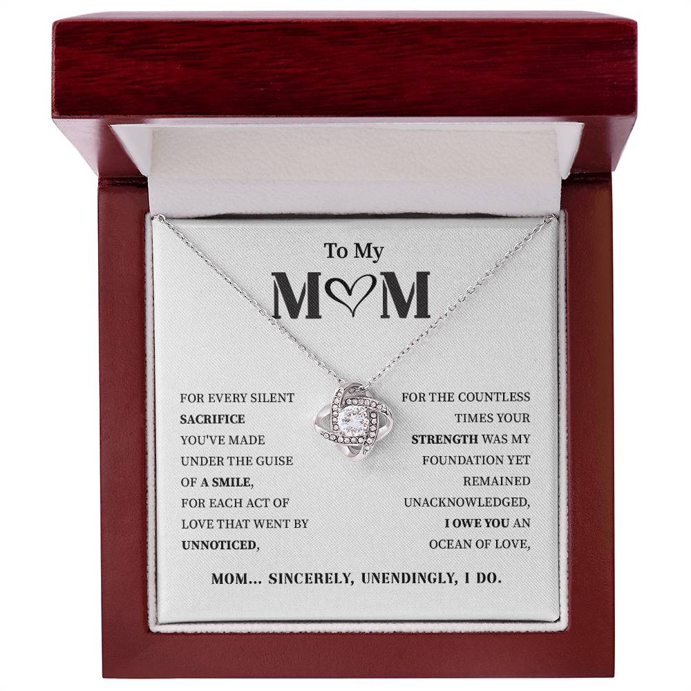 To My Mom Beautiful Necklace In Premium Gift Box
