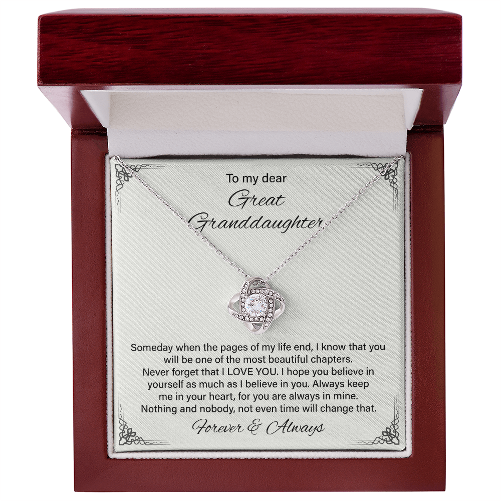 To My Dear Great Granddaughter - A Heartfelt Gift Of Love, Inspiration, And Everlasting Bond