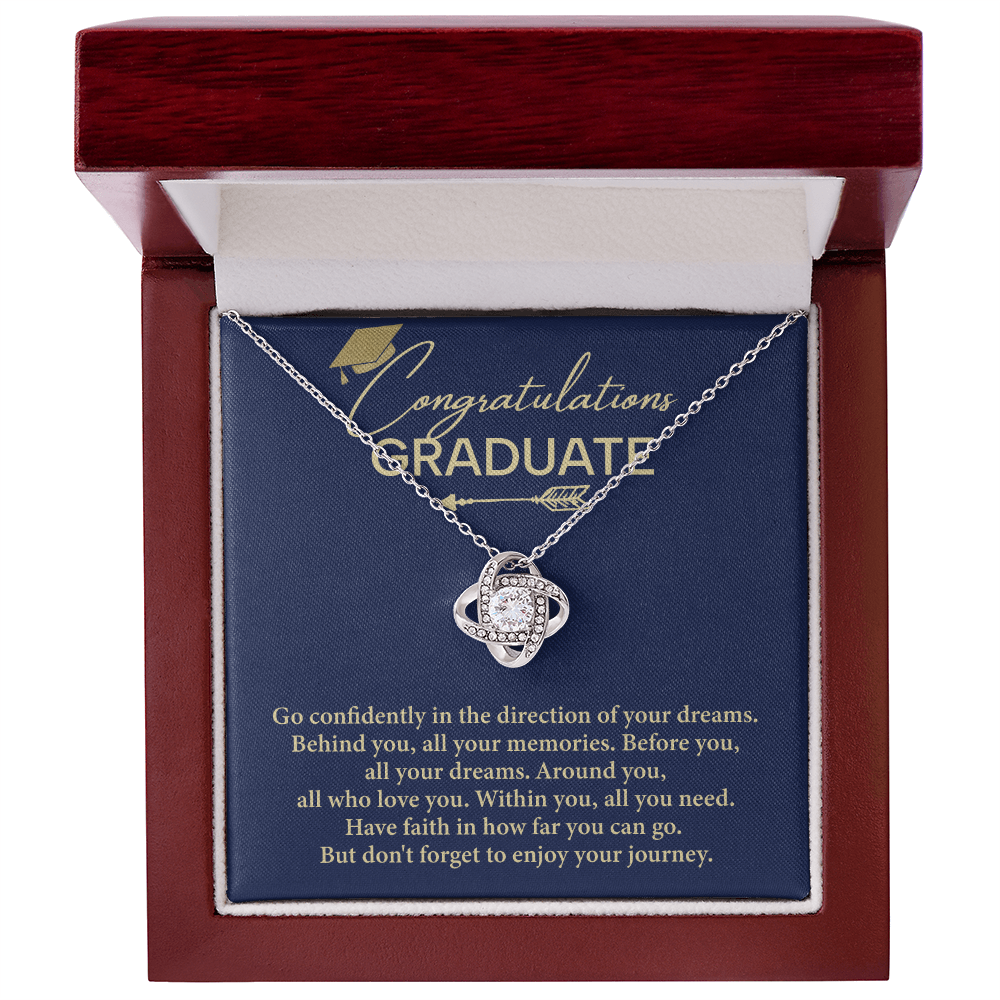 Graduation Necklace Gift For Women With Message Card