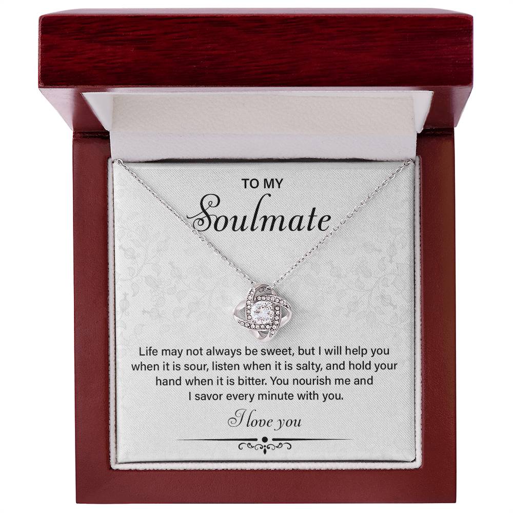 Soulmate Necklace Gift for Her – Card & Gift Box